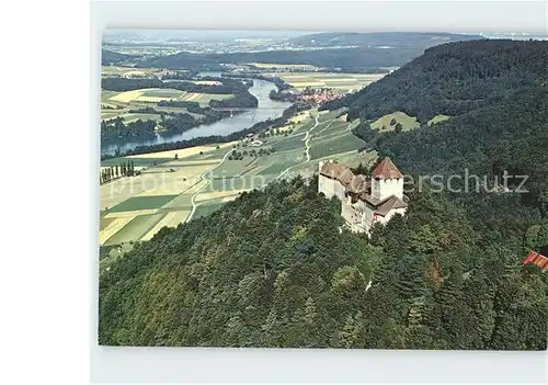 Stein Rhein Fliegeraufnahme Burg Hohenklingen Kat. Stein Rhein