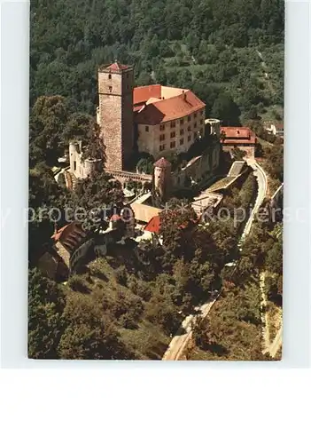 Neckarmuehlbach Fliegeraufnahme Burg Guttenberg Kat. Hassmersheim