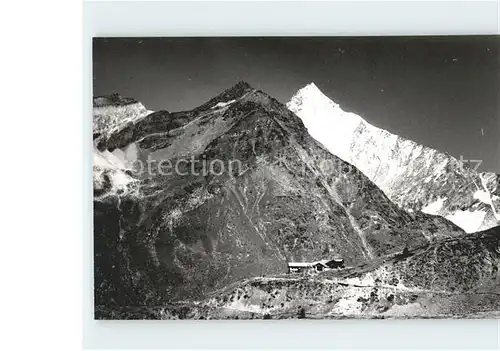 Mettelhorn Weisshorn mit Sunnegga Kat. Mettelhorn