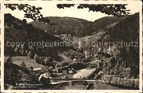 Triberg Schwarzwald Blick vom Hohnen Kat. Triberg im Schwarzwald