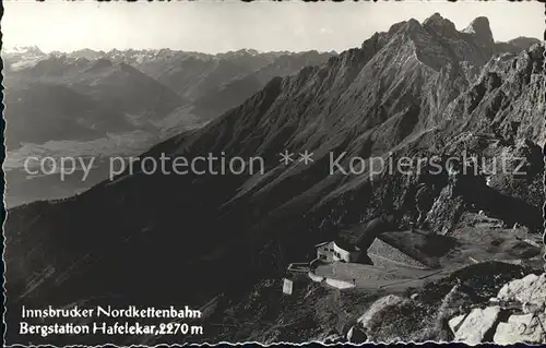 Innsbruck Nordkettenbahn Bergstation Hafelekar Kat. Innsbruck