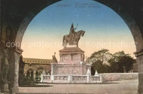 Budapest St. Stefan Monument Kat. Budapest