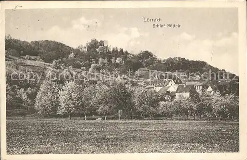 Loerrach Schloss Roetteln Kat. Loerrach
