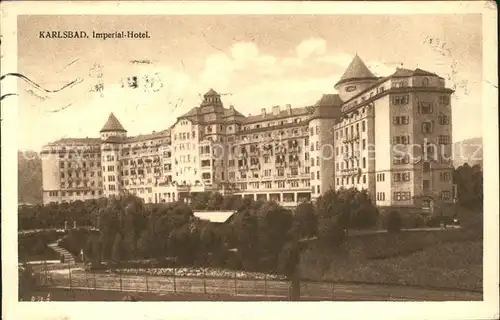 Karlsbad Eger Boehmen Imperial Hotel Kat. Karlovy Vary