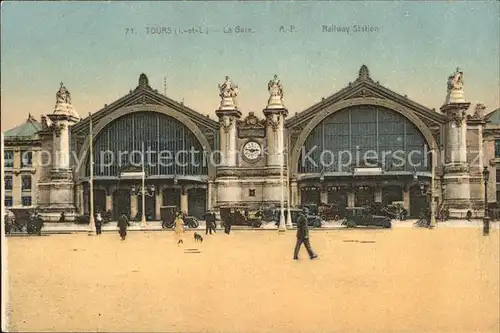 Tours Indre et Loire Gare Autos Kat. Tours