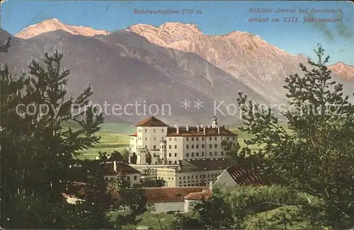 Innsbruck Schloss Amras Bettelwurfspitzen Kat. Innsbruck