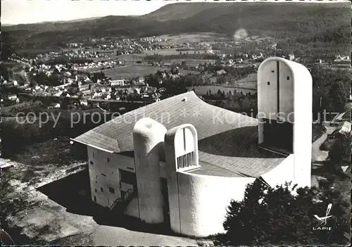 Ronchamp Haute Saone Fliegeraufnahme Chapel de Notre Dame Architekt Corbusier Kat. Ronchamp