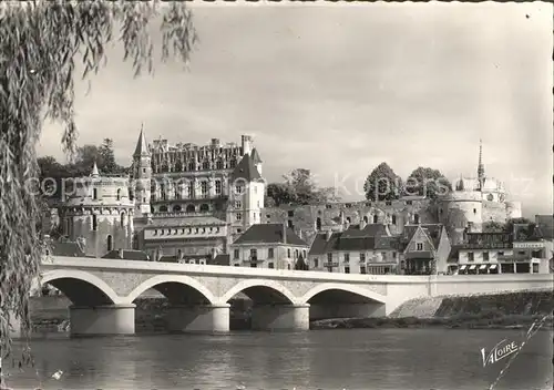 Amboise Loirbruecke Chateau Kat. Amboise