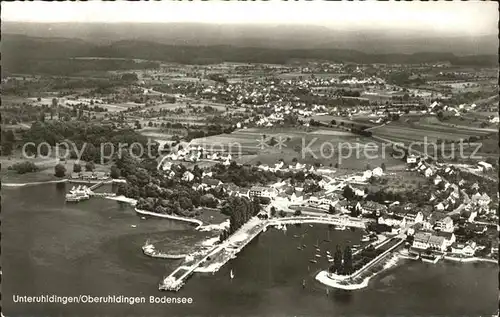 Unteruhldingen Fliegeraufnahme am Bodensee Kat. Uhldingen Muehlhofen