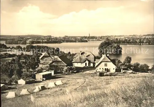 Feldberg Mecklenburg Blick vom Huettenberg Kat. Feldberger Seenlandschaft