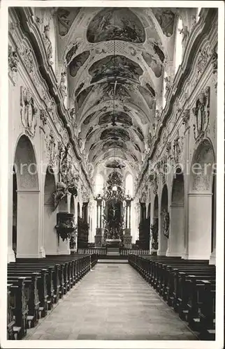 Ochsenhausen ehemaliges Benediktinerkloster Kirche innen Kat. Ochsenhausen