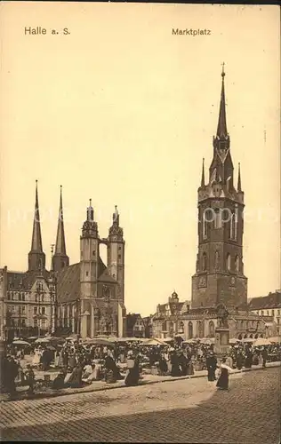 Halle Saale Marktplatz Kat. Halle