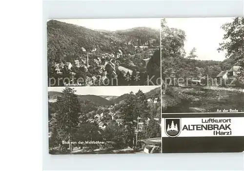 Altenbrak Harz Boda Blick von Waldbuehne Kat. Altenbrak