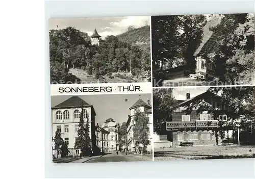 Sonneberg Thueringen Schlossberg Lutherhaus Spielzeugmuseum Blockhuette Kat. Sonneberg