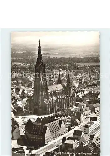 Ulm Donau Fliegeraufnahme Dom Kat. Ulm