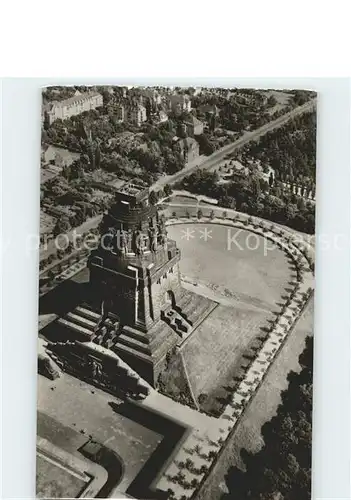 Leipzig Fliegeraufnahme Voelkerschlachtdenkmal Kat. Leipzig