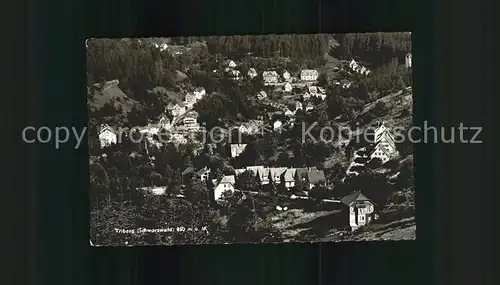 Triberg Schwarzwald Ortsansicht Kat. Triberg im Schwarzwald