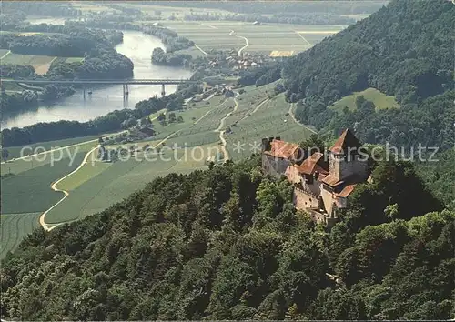 Stein Rhein Burg Hohenklingen Fliegeraufnahme Kat. Stein Rhein