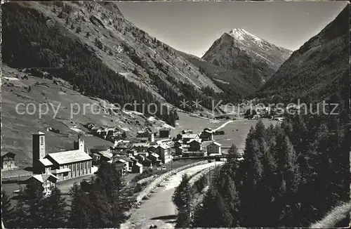 Saas Grund mit Stellihorn Kat. Saas Grund