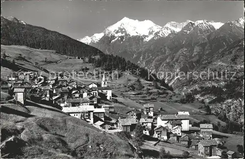 Visperterminen mit Weisshorn Kat. Visperterminen