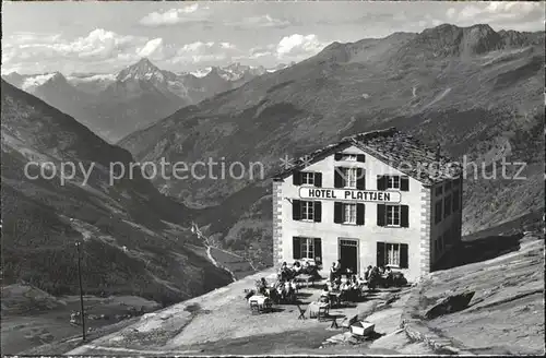 Saas Fee Hotel Plattjen Bietschhorn Mattwaldhorn Saastal Kat. Saas Fee