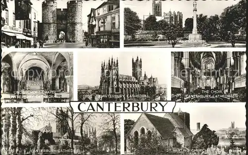 Canterbury UK Chor Cathedral Kent Memorial West Gate  Kat. Canterbury