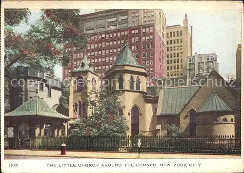 New York City Little Church Around Corner / New York /