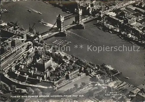 London Fliegeraufnahme Tower Tower Bridge Kat. City of London