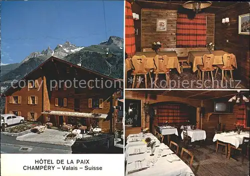 Champery Hotel De la Paix Kat. Champery