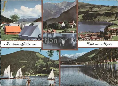Buehl Alpsee Strandbad Camping Wassersport Kat. Immenstadt i.Allgaeu