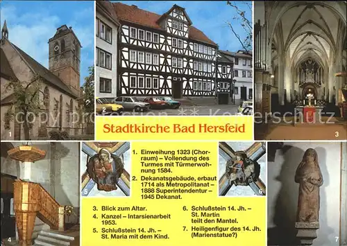 Bad Hersfeld Stadtkirche St Maria  Kat. Bad Hersfeld