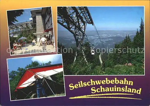 Freiburg Breisgau Seilschwebebahn Schauinsland Kat. Freiburg im Breisgau