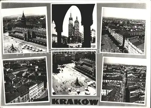Krakow Malopolskie Teilansichten Kat. Krakow