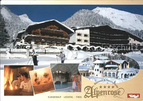 Elbigenalp Wellness Familienhotel Alpenrose Kat. Elbigenalp Lechtal Tirol