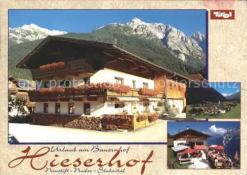 Neustift Stubaital Tirol Nieder Stubaital Bauernhof Hieserhof Kat. Neustift im Stubaital