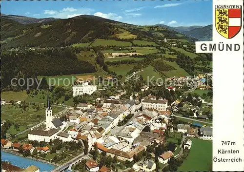 Gmuend Kaernten Fliegeraufnahme Kat. Gmuend in Kaernten