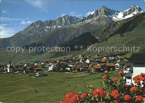 Sedrun im Tavetsch mit Crispalt Piz Nair Kat. Sedrun