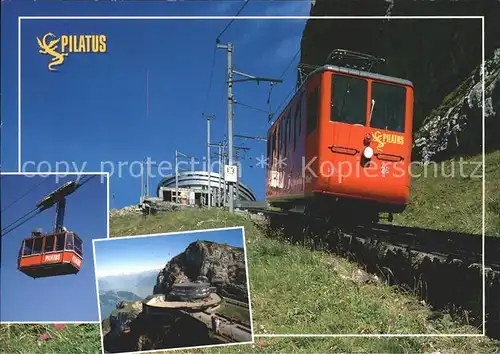 Pilatus Steilste Zahnradbahn der Welt  Kat. Pilatus