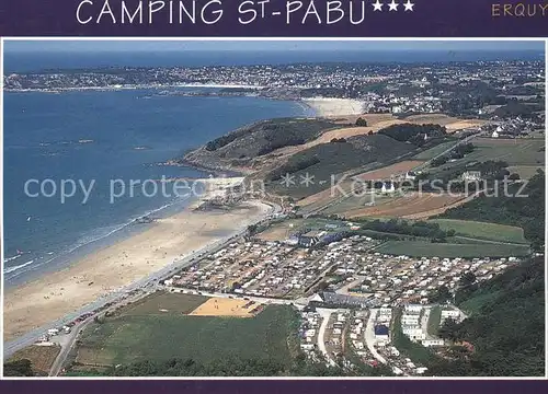 Erquy Fliegeraufnahme Camping Saint Pabu Kat. Erquy