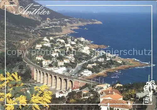 Antheor Fliegeraufnahme mit Viadukt Kat. Saint Raphael