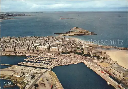 Saint Malo Ille et Vilaine Bretagne Fliegeraufnahme Cite Corsaire Kat. Saint Malo