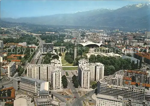 Grenoble Fliegeraufnahme Parc Paul Mistral Boulevard Jean Pain Kat. Grenoble