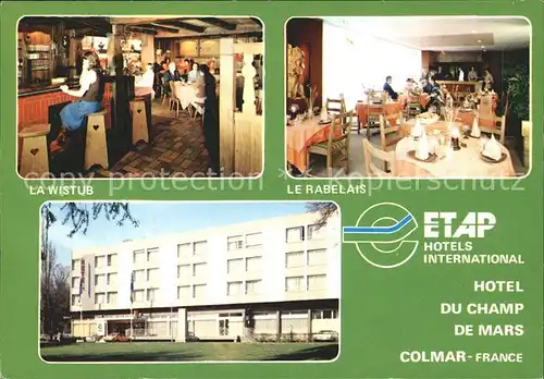 Colmar Haut Rhin Elsass Hotel du Champ de Mars Kat. Colmar