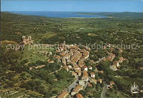 Grimaud Le Cote d Azur Vue aerienne Kat. Grimaud