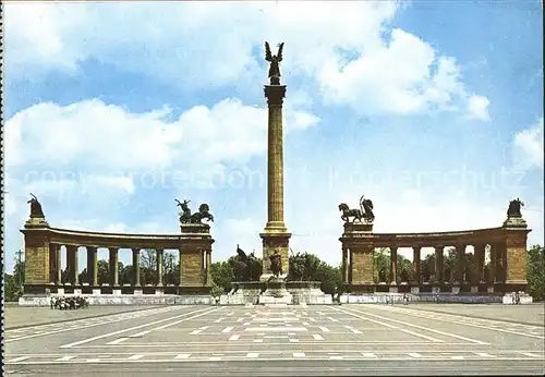 Budapest Millenium Denkmal  Kat. Budapest