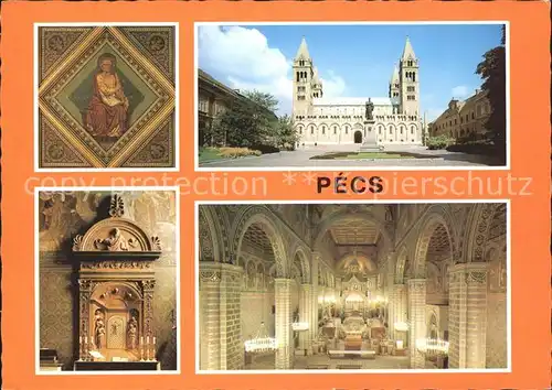 Pecs Kathedrale Inneres Altar Marienbild Kat. Pecs