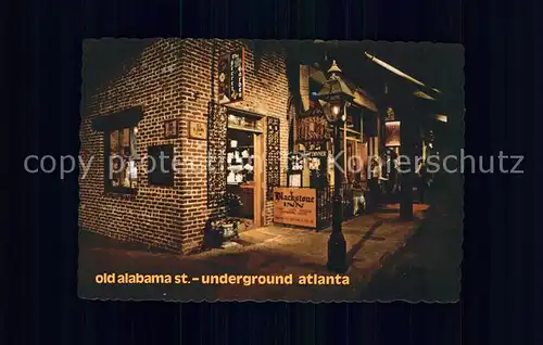 Atlanta Georgia Old Alabama St Underground Atlanta Kat. Atlanta