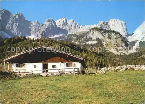 Gruttenhuette mit Wochenbrunnalm Kat. Wildermieming