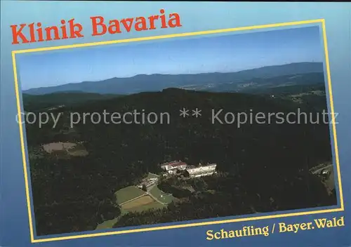 Schaufling Klinik Bavaria Fliegeraufnahme Kat. Schaufling