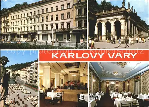 Karlovy Vary Hotel Gastraeume Strassenpartie / Karlovy Vary /